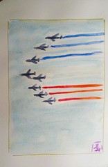 Original Watercolor • Patriot Painting • 5×7 • Signed • OOAK Art