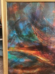 EARLY 1965 LEONARDO NIERMAN ORIGINAL ACRYLIC ON BOARD PAINTING ENCHANTED SHIP