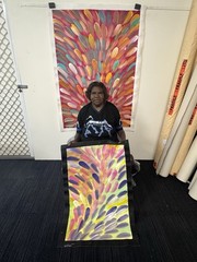 Esther Haywood Petyarre 💕Aboriginal Art COA Supplied. 93cm X 59cm. EPH101