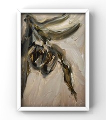 Olive Branch Artwork Small Framed Botanical Accent For Dining Room Or Kitchen