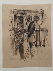 Lieutenant Schmitz-Westerholt – Naval War Painter – Drawing – Pen