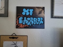 Mt Bachelor Bubble Gum Graffiti canvas painting
