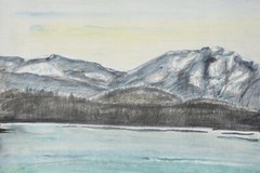 Lambert Heimes 20. century Düsseldorf/watercolor 1992 Staffelsee Hanns H Heidenheim