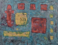 Mark Little original￼ canvas￼￼￼ Painting 81” X 62” XL (6ft. 9in)Abstract modern