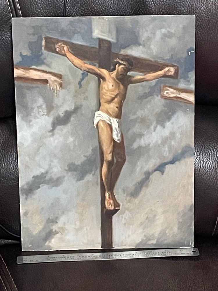 Vintage NATHANIEL GIBBS Jesus on Cross Maryland