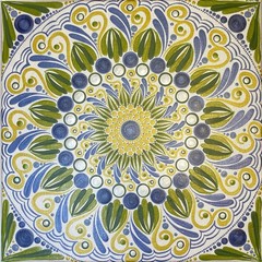 12” x 12” Mother Of Pearl Mandala Canvas – By JaDeL (contains Error)