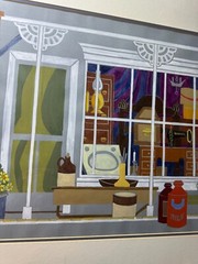 Rare Anita Gronendahl (1941 – 1994) „Carversville Store“ Watercolor Painting