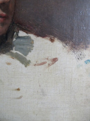 HANDSOME YOUNG MAN 19th c. PORTRAIT ON PAUL FOINET FRENCH CANVAS LATE 1800’s