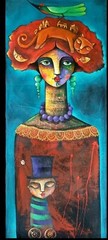 Acrylic/Canvas Carlos Cesar cuban Art 100×45 Cm „SERENIDAD „.