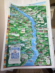 1988 White Mountain Puzzle Co Hudson River Valley Original watercolor Artwork