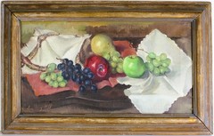 SUE MAY GILL 1887-1989 OIL PAINTING ON CANVAS SIGNED AMERICAN Philadelphia Ten