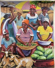 8″ x 10″ ORIGINAL HAITI HAITIAN ART PAINTING BY NIXON PIERRE