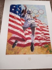 SoccerAmerica’s Team“ ORIGINAL PAINTING Soccer With Signature ALDO Luong