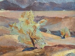 California Desert Painting .. Feeney Artist ..