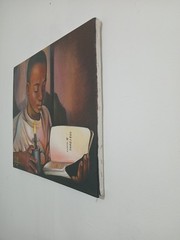 Original Haitian Painting BOY READING acrylic On Board By Archer 20″x 24″ NEW