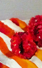 Delilah Original impressionism oil COA blueberries raspberries berry still life
