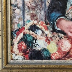 2 sisters after Renoir, oil print, or painted over