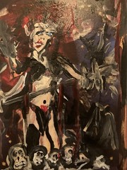 Goblin Queen In 4×6 Frame By Artist RAC Abstract Art As Pictured