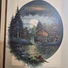 Original Nathan Sawmill De Toro Framed Oil Painting On Canvas 19 X 24″ Signed