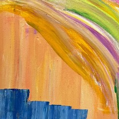 RiverRunArt Original Abstract 12×12 Acrylic Painting Bedroom Home Decor