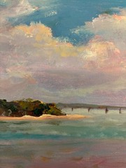 Vintage Seascape Oil Painting