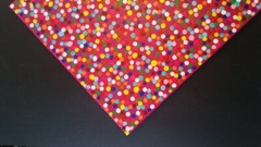 PAINTING ARTWORK 16″ x 20″ CANVAS ABSTRACT ART WALL DECOR OH HAPPY DAY Dots