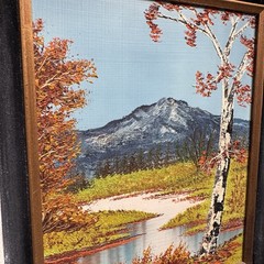 Vintage 60’s Marthy Cane Original Oil Painting Framed On Masonite Board-18X16”