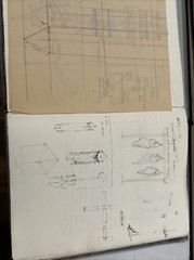 VINTAGE DRAWING PAINTING LOT COLLECTION BOOKS SKETCHES WRITING JOHN BROWNFIELD