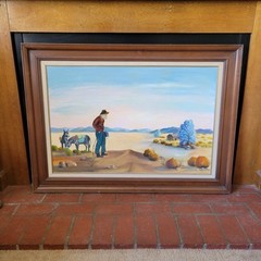 Mary Ruth Shelton Oil Painting Wonder Valley CA Mojave Desert 24×36 29 Palms