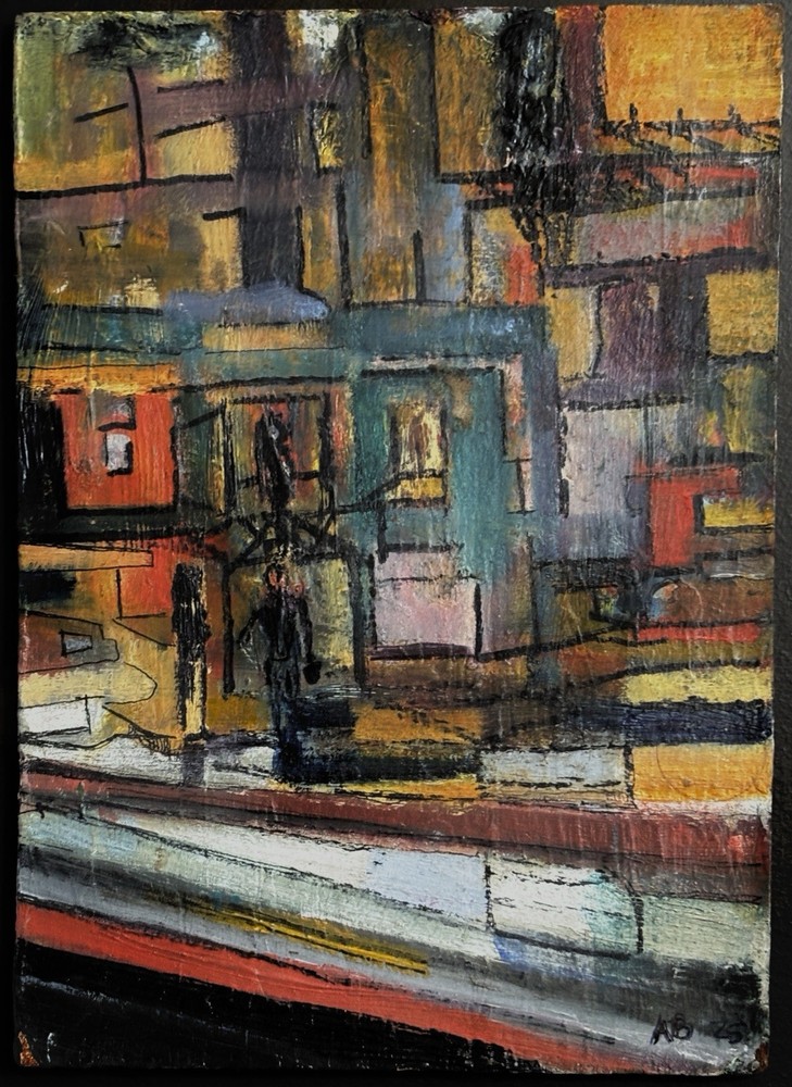 Aaron Benally “Life and Death” Original Acrylic/Mixed Media Abstract Painting