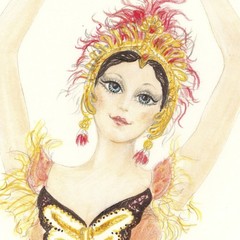 Katy Winters (PA,20/21C) colored pencil painting 154294