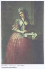 Josef Abel (1764-1818) „Viennese Actress Maria Anna Adamberger“, oil painting