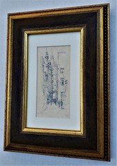 Robert AUSTIN (1895-1973) Original DRAWING in Graphite Museum FRAMED dated 1919