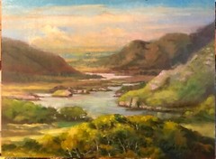 Ladies View, Ring of Kerry Ireland 12×16 in. Oil on mounted canvas Hall Groat II