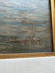JOHANNES SON PAINTING ANTIQUE 19TH CENTURY ITALY VENETIAN CANAL MASTERFUL FAMOUS