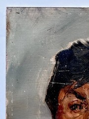 Ann Vaughan Leggett Signed Realism Portrait Painting Native Mexican Man Mexico