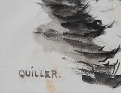 M.A.W – Framed 20th Century Watercolour, Quiller the Border Collie