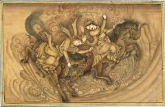 Persian Miniature Painting A Persian Man And Women On Horse Fine Art 6.5x9Inches