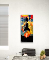 Mary Myers Original „To the Moon“ Signed Art