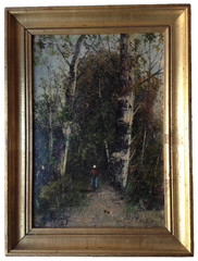 Eugene GALIEN LALOU Listed Antique French Realist Oil 1890’s Signed – Landscape