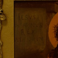 Ca.1900 R.Uhlmann, Old oil painting Jesus and Mary 20,3×20,1 in