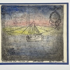 1980 Blessing of The Fleet Charleston North Carolina Paint 14”x12”