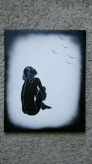 Original acrylic Paint Art –  Dream  16in x 20in canvas