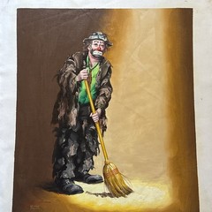 Donald Rust Signed & Numbered -Original Oil Painting 20″X 24″ of Emmett Kelly