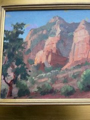 American Impressionism Painting Sedona Landscape Silvio Silvestri Listed Artist