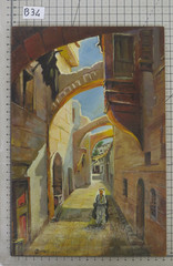 Orientalist Antique Painting Signed Cinato 1937 Oil on Board B34