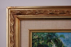 Original Hecto Vidal Oil Painting Glorieta Parque Guanajay Pinar Rio, Cuba 14×11