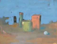 Still Life Original Oil Painting Semi Abstract Canvas 14×18 Aldo Cherres Art