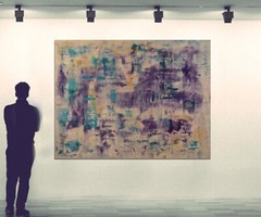 Mark Little￼￼ Professional Canvas￼ Painting 81” X 62”(6ft 9in)Abstract Modern