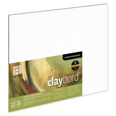 Wood Painting Panel Museum Series Claybord 12″ x 16″ 1/8″ Flat Profile